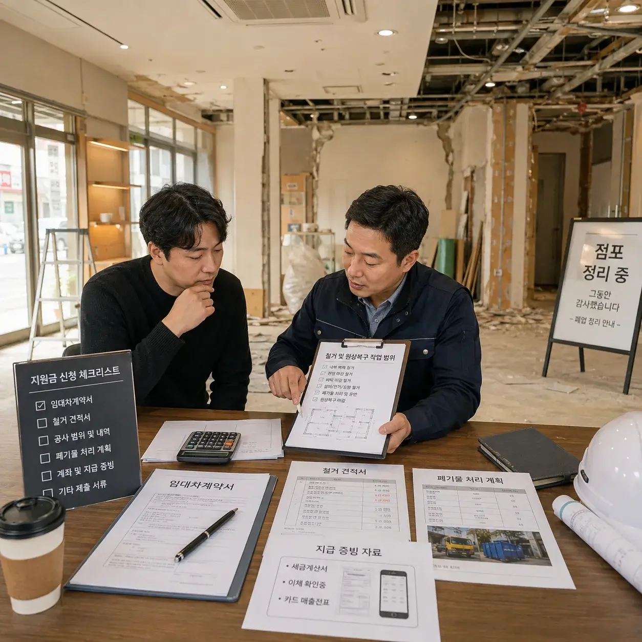 점포철거비 지원금, 철거부터 하면 될까? 신청 조건과 철거업체 선택 순서 대표 이미지