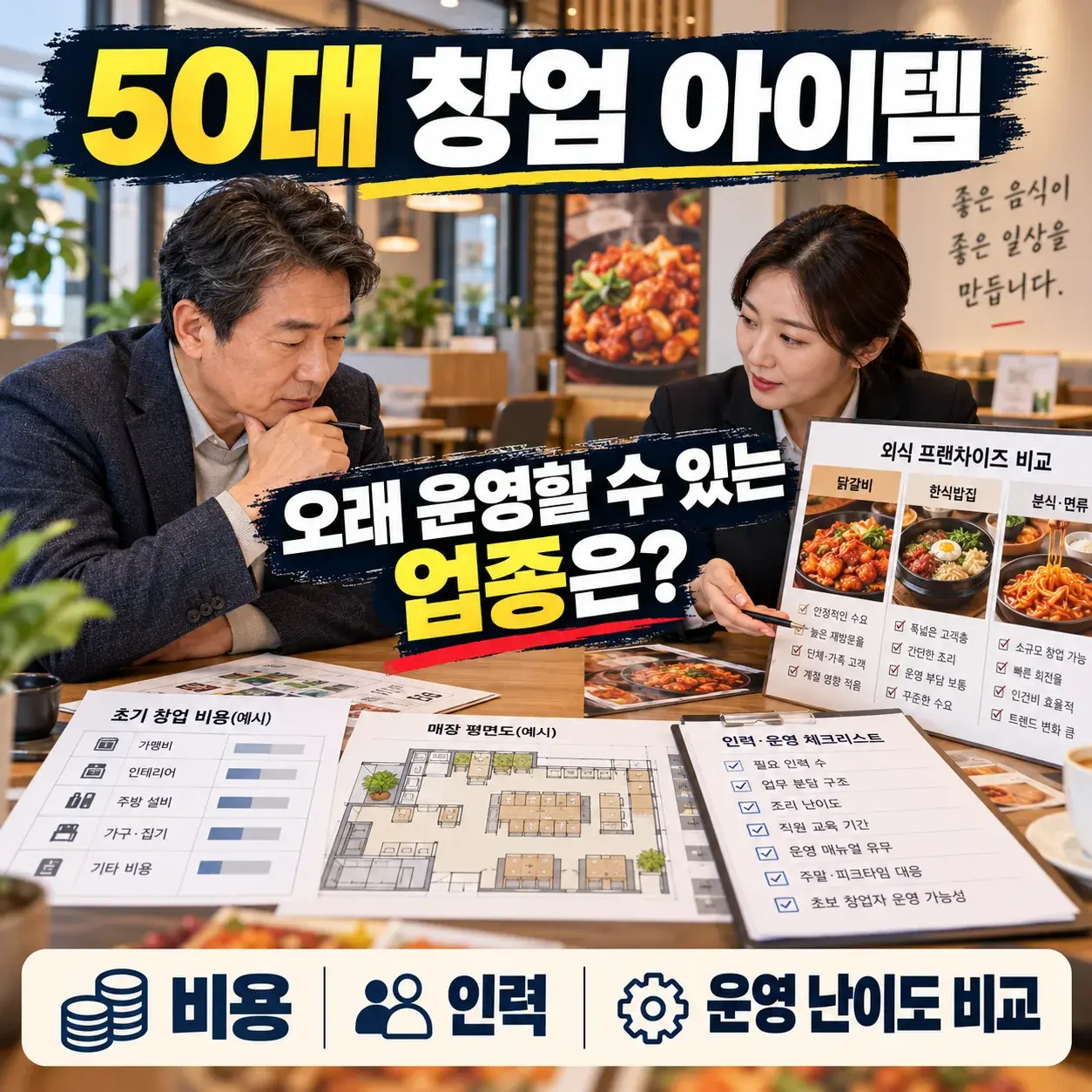 50대 창업 아이템, 오늘도닭갈비를 비교할 때 보는 기준 대표 이미지