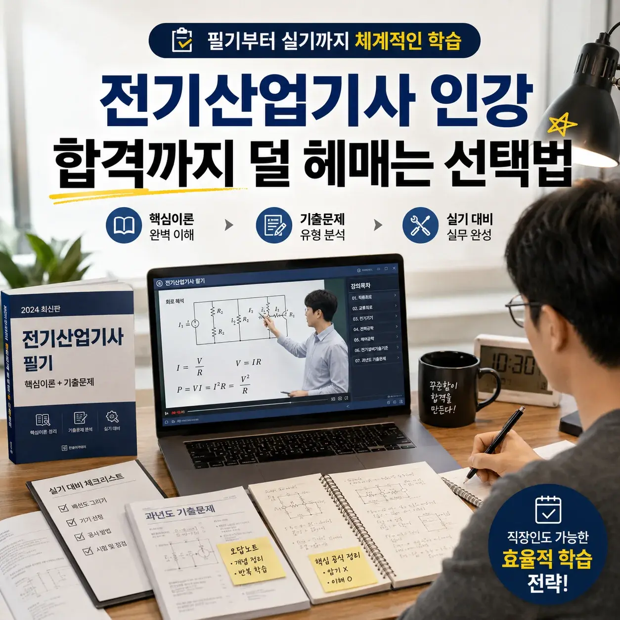 전기산업기사 인강, 합격까지 덜 헤매는 선택법 대표 이미지