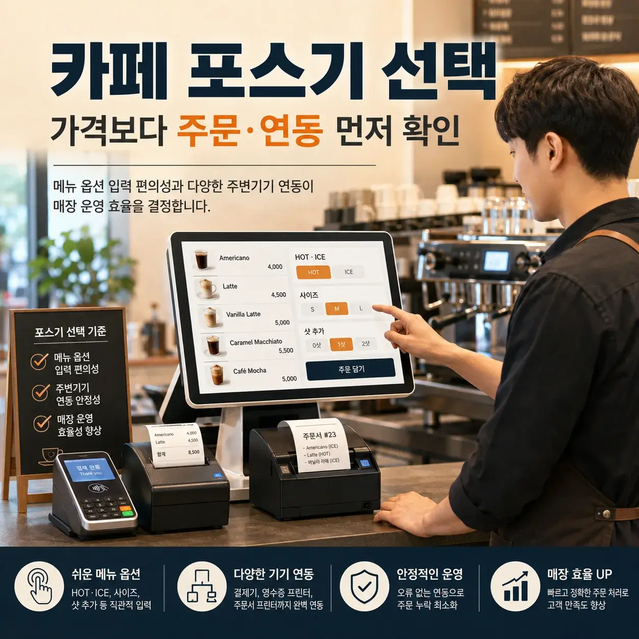 카페 포스기 선택 전 확인할 기능과 설치 조건 대표 이미지