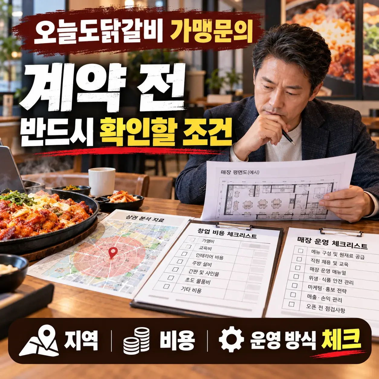 오늘도닭갈비 가맹문의 전 반드시 확인할 조건 대표 이미지